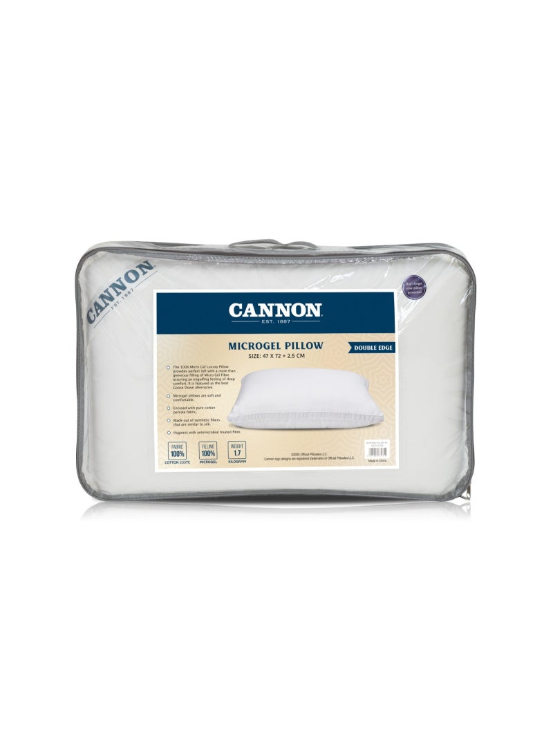 Cannon وسادة كانون ميكروجيل، غلاف قطن قابل للتنفس 47X72+2.5CM - Image 1